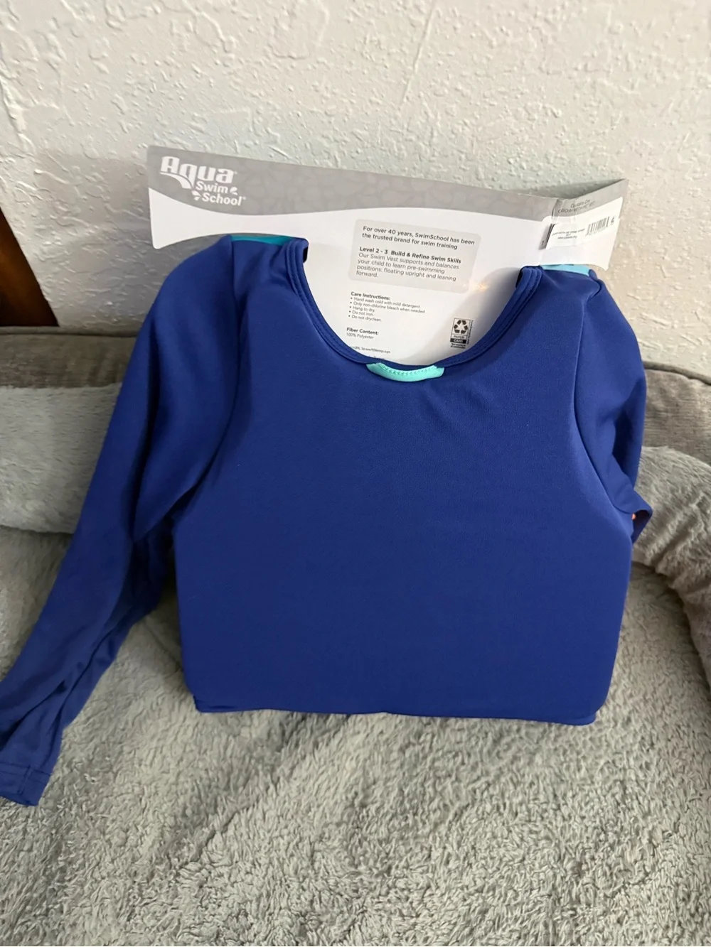 Teal & Navy Kids Swim Vest